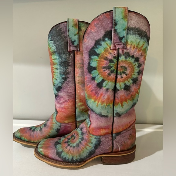 Tin Haul Shoes Tin Haul Groovy Rainbow Tie Dye Happy Hippie Cowgirl